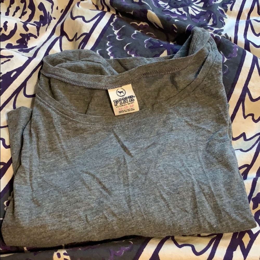 pink crop tee